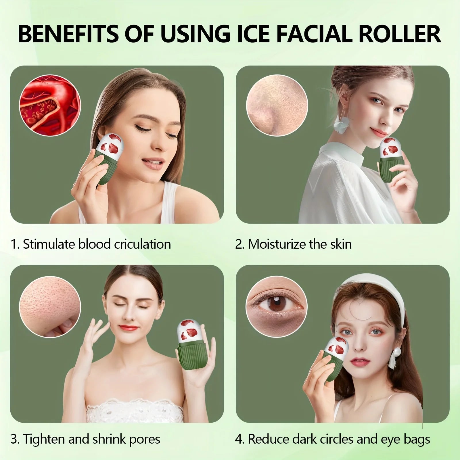 Reusable Silicone Facial Ice Roller